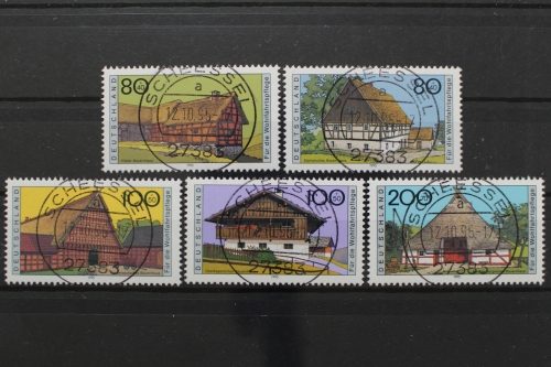 Deutschland (BRD), MiNr. 1819-1823, zentrische Stempel, EST