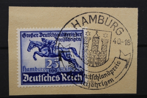 Deutsches Reich, MiNr. 746, SST Hamburg, Briefstück