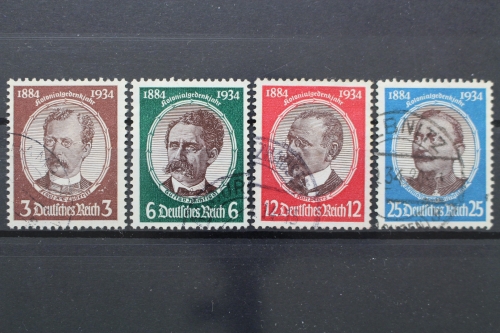 Deutsches Reich, MiNr. 540-543, gestempelt