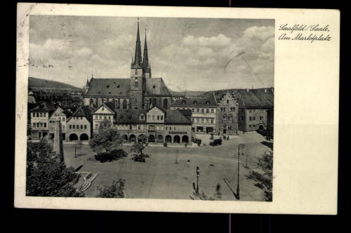 Saalfeld / Saale, am Marktplatz, Kirche