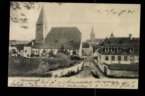 Weissenburg, Elsass, Ortsansicht bei der Luisenruh