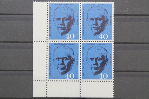 Deutschland (BRD), MiNr. 344, 4er Block, Ecke li. unten, postfrisch