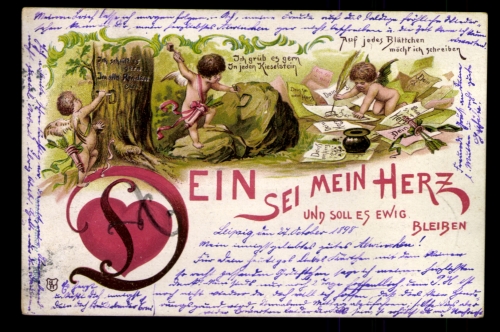 Engel schreiben Grüße