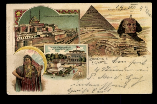Ägypten, Citadelle, Sphynx et Pyramide, Theatre Khedivial