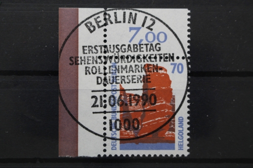Berlin, MiNr. 874, Ecke li. oben, zentrisch Berlin 12, gestempelt