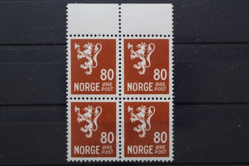 Norwegen, MiNr. 322, Viererblock, postfrisch