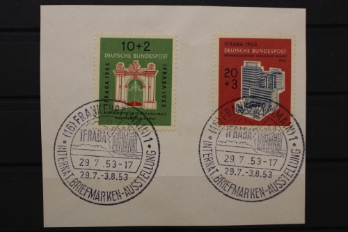 Deutschland (BRD), MiNr. 171-172, ESST Frankfurt/M., Briefstück