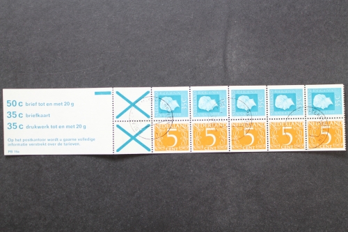 Niederlande, MiNr. H-Blatt 19, PB 19 a, gestempelt