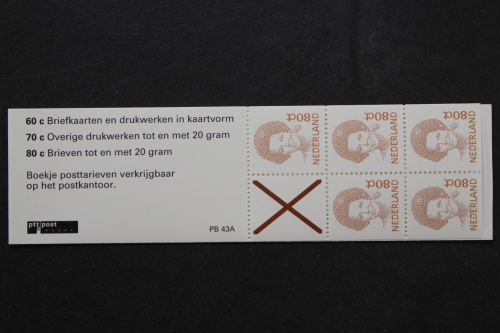 Niederlande, MiNr. MH 44, Variante PB 43 A, postfrisch