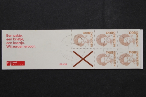 Niederlande, MiNr. MH 44, Variante PB 43 B, gestempelt
