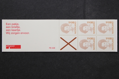 Niederlande, MiNr. MH 44, Variante PB 43 B, postfrisch