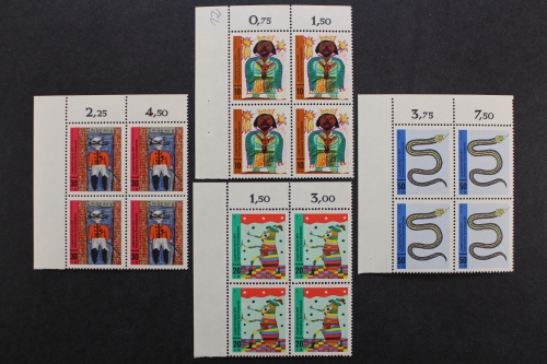 Deutschland, MiNr. 660-663, 4er Block, Ecke li. oben, postfrisch