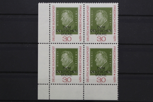 Deutschland, MiNr. 659, Viererblock, Ecke links unten, postfrisch