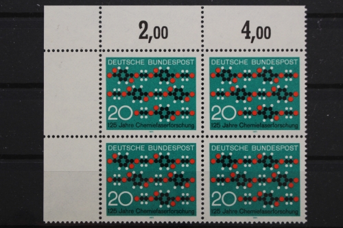 Deutschland, MiNr. 664, Viererblock, Ecke links oben, postfrisch