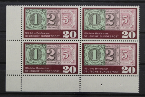 Deutschland, MiNr. 482, Viererblock, Ecke links unten, postfrisch