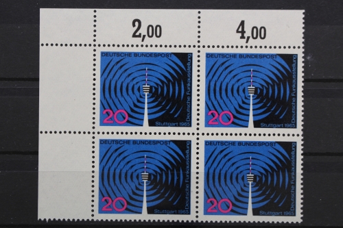 Deutschland, MiNr. 481, Viererblock, Ecke li. oben, postfrisch