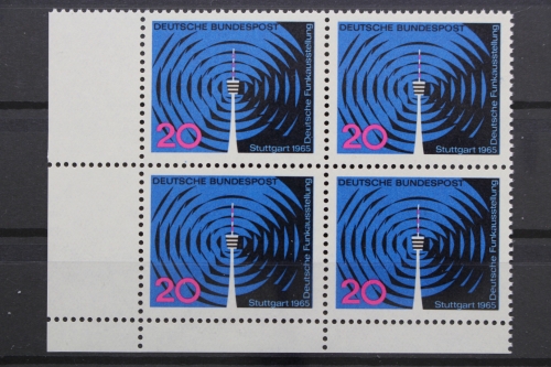 Deutschland, MiNr. 481, Viererblock, Ecke li. unten, postfrisch