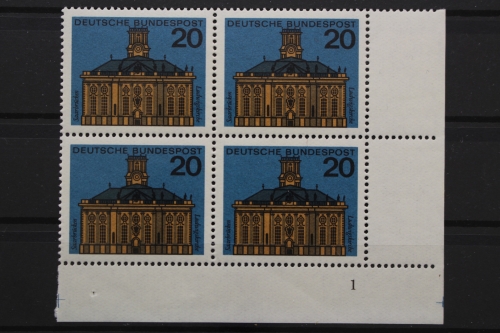 BRD, MiNr. 427, 4er Block, Ecke re. unten, FN 1, postfrisch