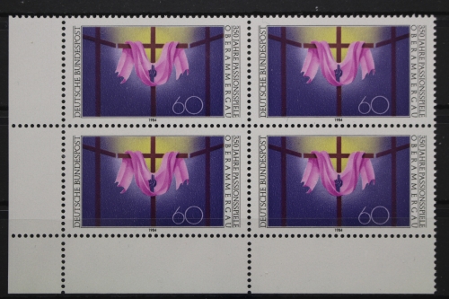 Deutschland, MiNr. 1201, Viererblock, Ecke li. unten, postfrisch
