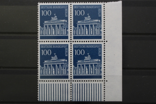 Berlin, MiNr. 290, Viererblock, Ecke rechts unten, postfrisch
