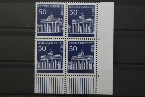Berlin, MiNr. 289, Viererblock, Ecke rechts unten, postfrisch
