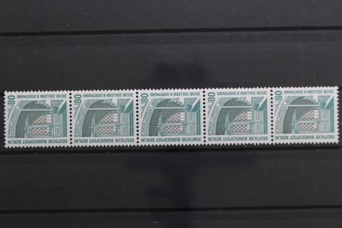 Berlin, MiNr. 796 R, Fünferstreifen, ZN 500, postfrisch