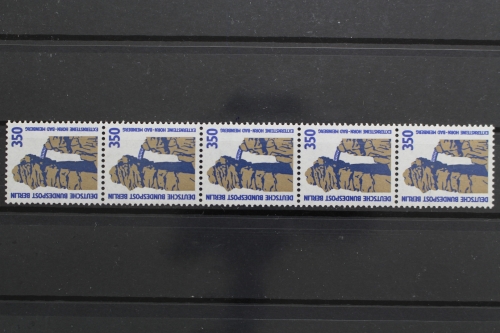 Berlin, MiNr. 835 R, Fünferstreifen, ZN 180, postfrisch