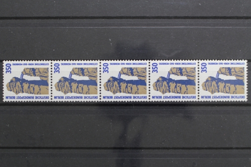 Berlin, MiNr. 835 R, Fünferstreifen, ZN 170, postfrisch