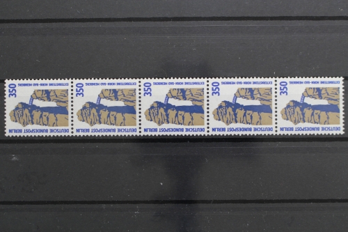 Berlin, MiNr. 835 R, Fünferstreifen, ZN 165, postfrisch