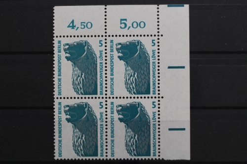 Berlin, MiNr. 863, Viererblock, Ecke rechts oben, postfrisch