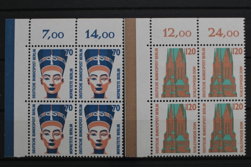 Berlin, MiNr. 814-815, Viererblock, Ecke links oben, postfrisch