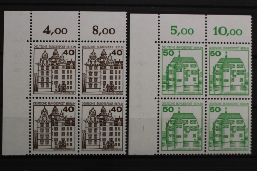 Berlin, MiNr. 614-615 A, Viererblock, Ecke li. oben, postfrisch