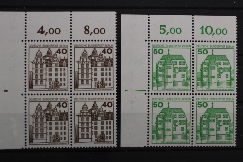 Berlin, MiNr. 614-615 A, 4erBlock, Ecke li. oben, postfrisch