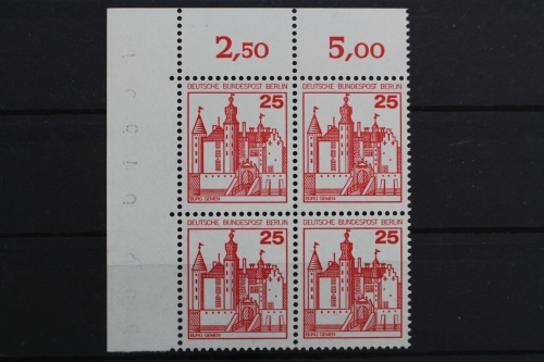 Berlin, MiNr. 587, Viererblock, Ecke links oben, postfrisch