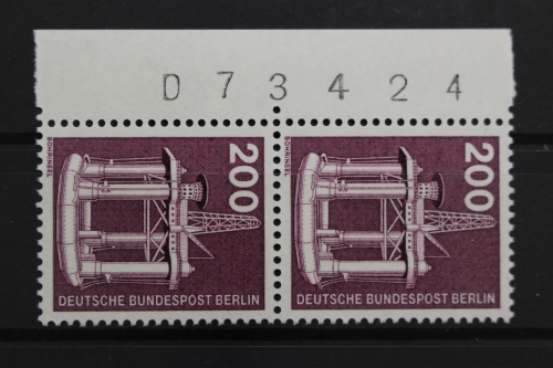 Berlin, MiNr. 506, senkr. Paar, Rand mit BZN, postfrisch