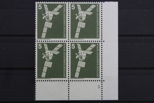 Berlin, MiNr. 494, Viererblock, Ecke re. unten, FN 3, postfrisch