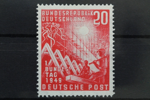 Deutschland (BRD), MiNr. 112 PLF I, Falz