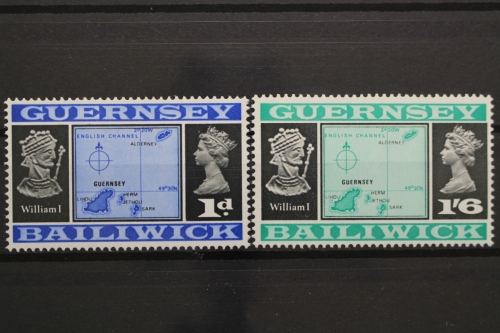 Guernsey, MiNr. 9 II + 18 II, postfrisch