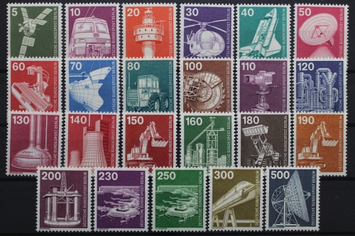 Berlin, MiNr. 494-507, 582-586 + 668-672, postfrisch