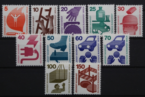 Berlin, MiNr. 402-411 A + 453, postfrisch