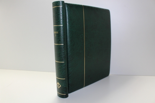 Leuchtturm, grüner Klemmbinder Luxus DL, Aufdruck: Sverige I