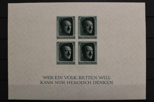 Deutsches Reich, MiNr. Block 8, Falz