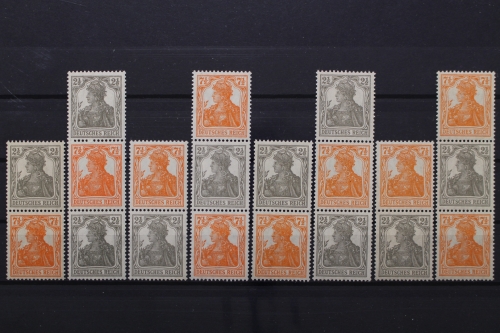 Deutsches Reich, MiNr. S 11 a/b - S 14 a/b, postfrisch