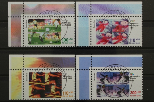 Deutschland (BRD), MiNr. 1968-1971, Ecke links oben, gestempelt