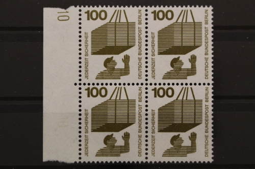 Berlin, MiNr. 410 A, 4er Block, linker Rand mit DZ 10, postfrisch