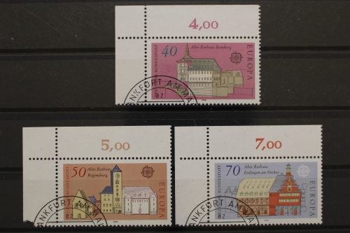 Deutschland (BRD), MiNr. 969-971, Ecken links oben, gestempelt