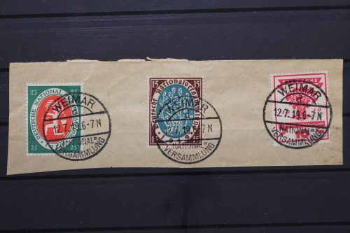 Deutsches Reich, MiNr. 109, 108, 107, Briefstück