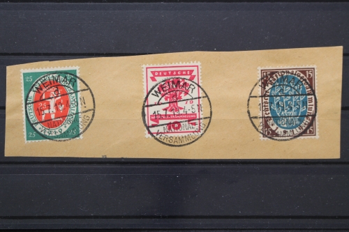 Deutsches Reich, MiNr. 109, 107, 108, Briefstück