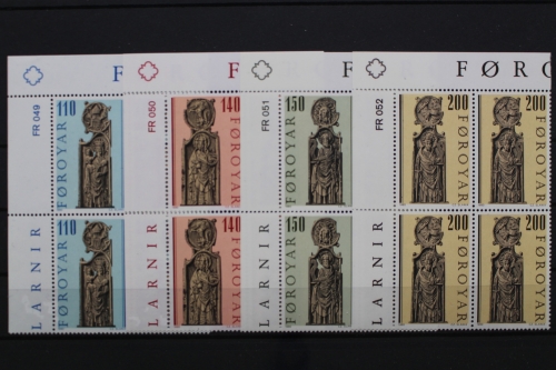 Färöer, MiNr. 55-58, Viererblock, Ecke links oben, postfrisch
