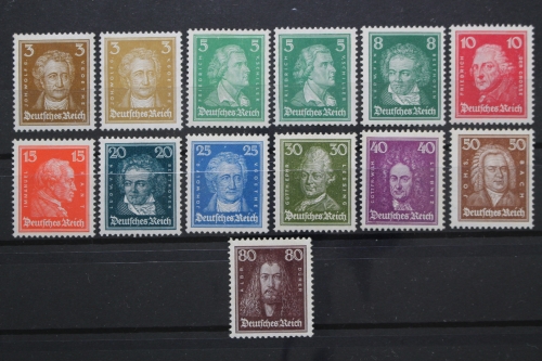 Deutsches Reich, MiNr. 385-397, postfrisch